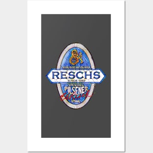 RESCHS PILSENER Beer Label Posters and Art